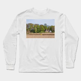 Raschen's shipyard on the Lesum River, Bremen-Lesum, Bremen-Nord, Bremen Long Sleeve T-Shirt